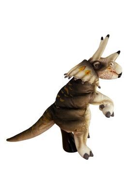 Dino Pals Triceratops Dinosaur Hand Puppet Plush Toy collectible funny s